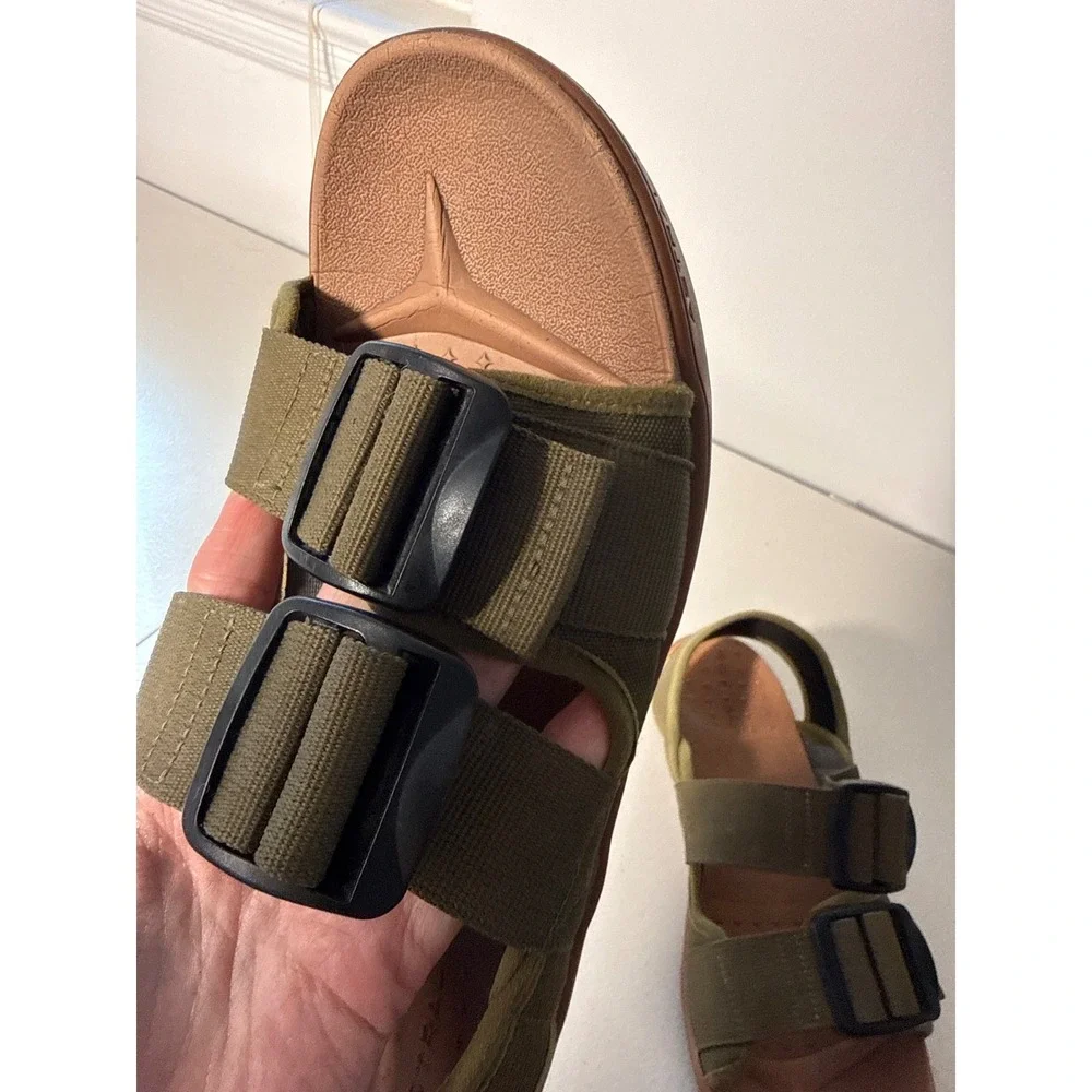 Astral P-Link Mens Sandals Olive Green Tan Outdoor Hiking Water Shoes Buckle 10